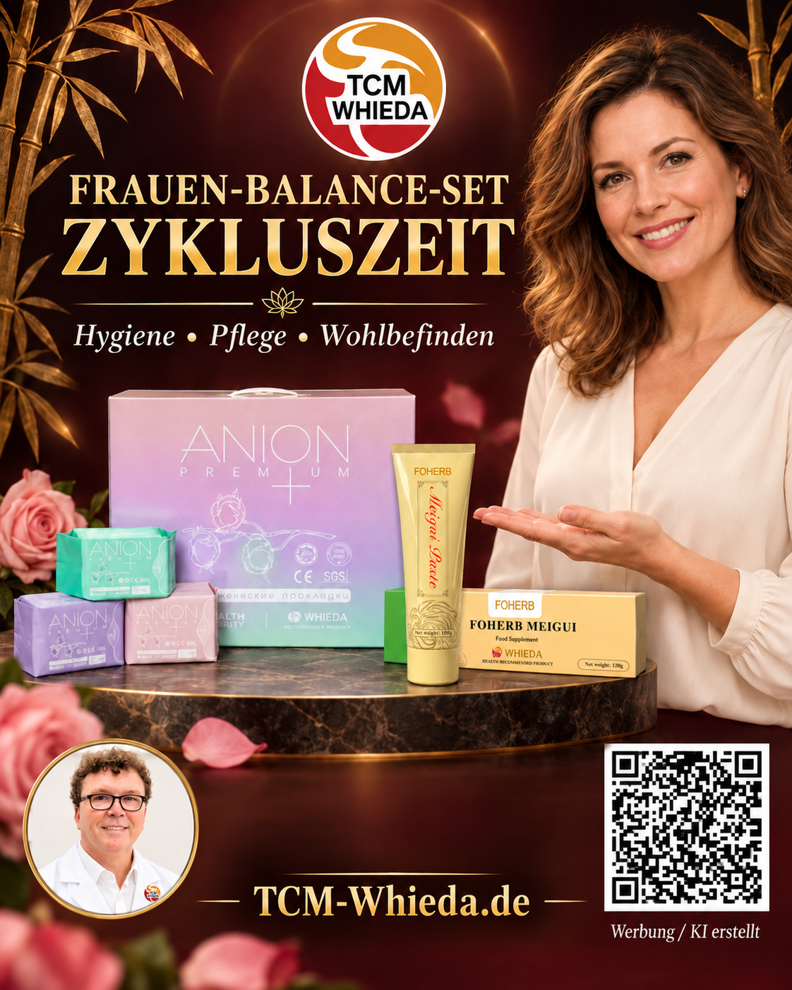 TCM‑WHIEDA Frauen‑Balance‑Set „Zykluszeit“